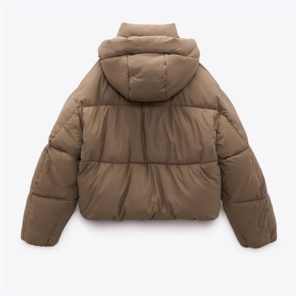 ZARA RUBBERIZED PUFFER JACKET - Picture 9 of 12